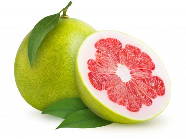 Exotisk pomelo frukt