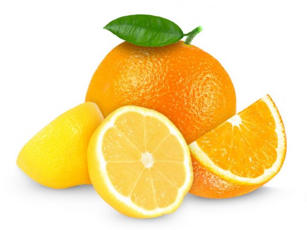Vitamin composition of oranges and lemons