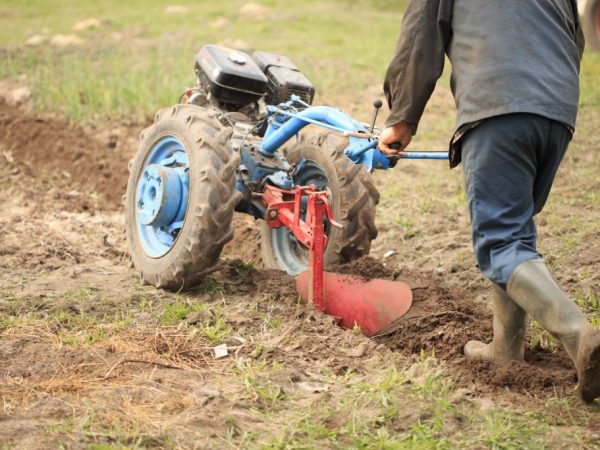 Aterizarea cu un tractor în spate slăbește suplimentar solul