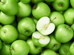Hierro en manzanas